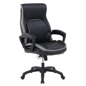 Shaquille O-Neal Amphion Ergonomic Bonded Leather High-Back Executive Office Chair, Black