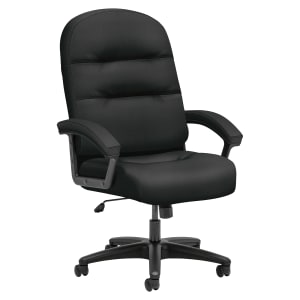 HON Pillow Soft Ergonomic Fabric High-Back Executive Office Chair, Black