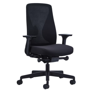 Raynor Launch Ergonomic Managerial Mid-Back Chair, Black