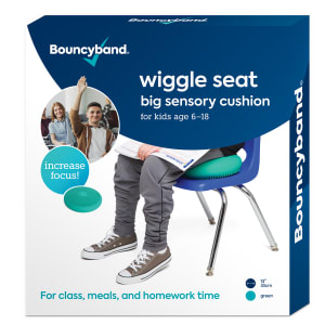 Bouncyband Big Wiggle Seat Sensory Cushion, PVC, 2-1/8inH x 13inW x 13inD, Mint