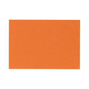 LUX Mini Flat Cards, #17, 2 9/16in x 3 9/16in, Mandarin Orange, Pack Of 50