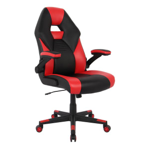 RS Gaming RGX Faux Leather High Back Gaming Office Chair BlackRed BIFMA Compliant PopularChairscom   