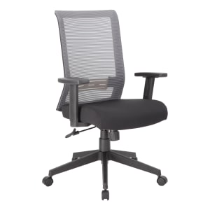 Boss Office Products Horizontal Mesh Back Task Chair, Gray/Black