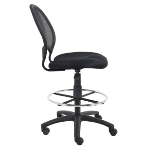 Boss Office Products Mesh Drafting Stool Black PopularChairscom   