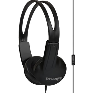 Koss On-Ear Wired Headphones with Microphone, Black, ED1TCI