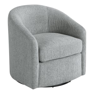 Office Star Bella Fabric Swivel Accent Chair, Dove Gray