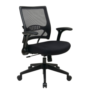 Office Star Space Seating 67 Series Ergonomic Air Grid Mid-Back Chair, Black