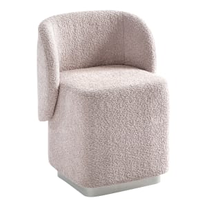 Office Star Cady Fabric Vanity Accent Chair, Dusty Rose