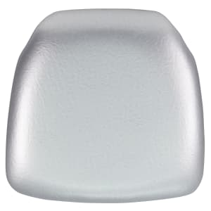 Flash Furniture Chiavari Chair Cushion, Hard Vinyl, 2inH x 15-1/2inW x 15-1/2inD, Silver