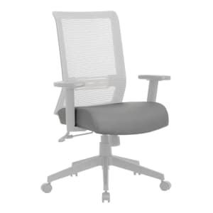 Boss Office Products Seat Cover With Antimicrobial Protection, Grey