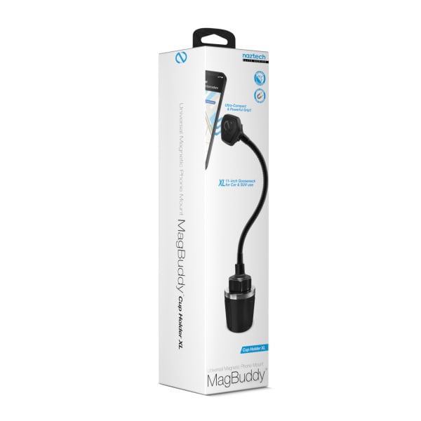 Naztech MagBuddy Elite Cup Holder XL Mount, Black