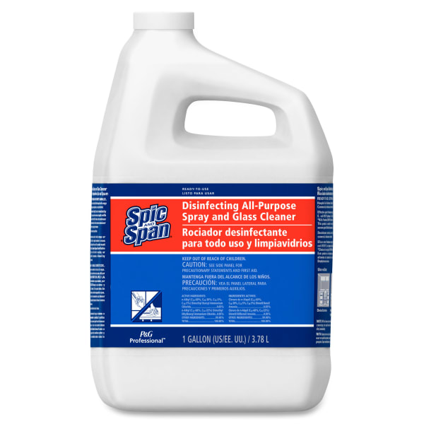 Spic And Span 3 in-1 All-Purpose Glass Cleaner Spray, Fresh Scent, 128 Oz Bottle