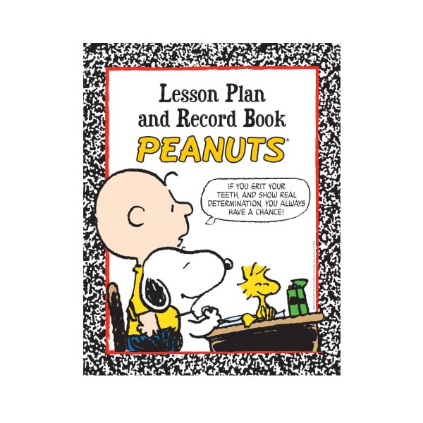 Eureka 40-Week Lesson Plan And Record Books, 8 1/2in x 11in, Peanuts, Pack Of 2