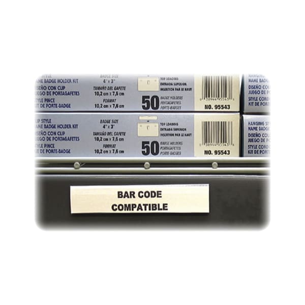 C-Line Hol-Dex Magnetic Shelf/Bin Label Holder, 6in x 1in, Clear