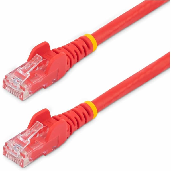 StarTech.com 12ft Red Cat6 Patch Cable with Snagless RJ45 Connectors - Cat6 Ethernet Cable - 12 ft Cat6 UTP Cable - 12 ft Category 6 Network Cable for Network Device, Workstation, Hub - First End: 1 x RJ-45 Male Network - Second End: 1 x RJ-45 Male