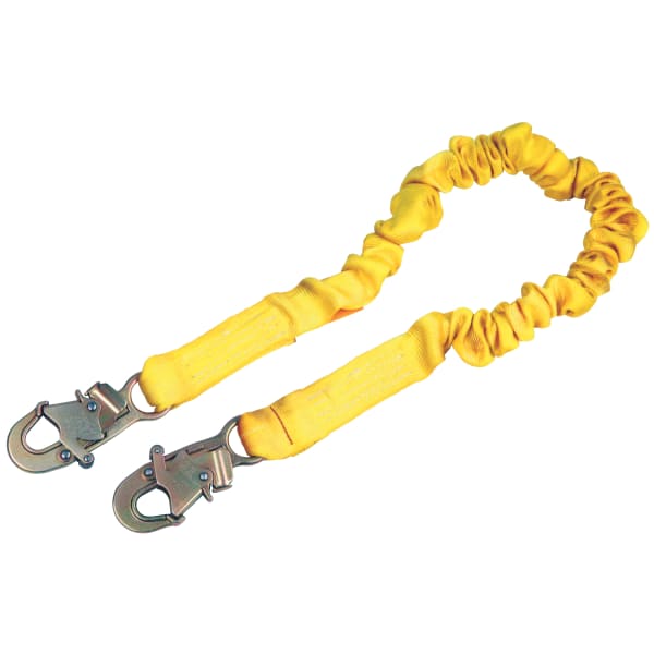 ShockWave2 Shock Absorbing Lanyard, 6 1/4 in, Self-Locking Snap, 1 Leg