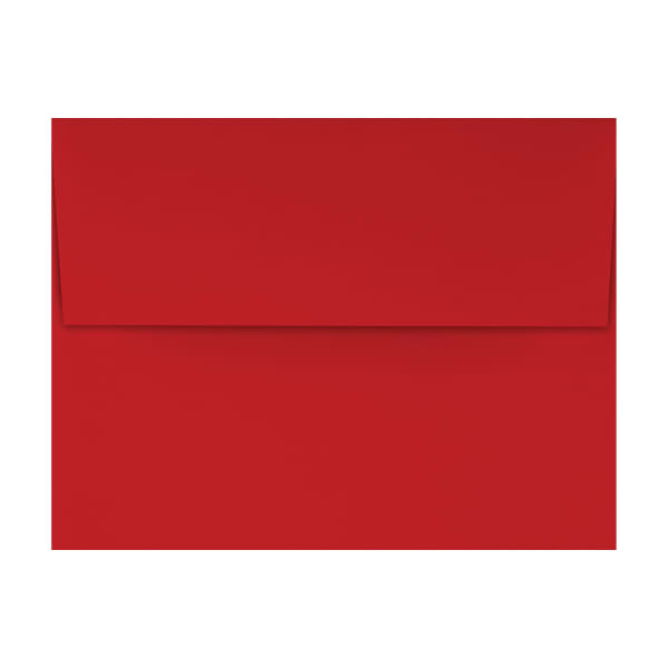 LUX Invitation Envelopes, A2, Gummed Seal, Holiday Red, Pack Of 50