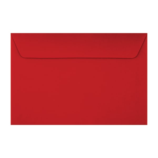 LUX Booklet 6in x 9in Envelopes, Peel & Press Closure, Holiday Red, Pack Of 50
