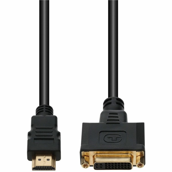 AddOn 8in HDMI to DVI-D Adapter Cable - Adapter - dual link - DVI-D female to HDMI male - 7.9 in - black