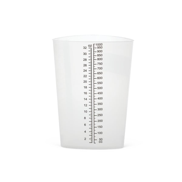 Medline Graduated Triangular Intake/Output Containers, 1 Qt, Black, Pack Of 200