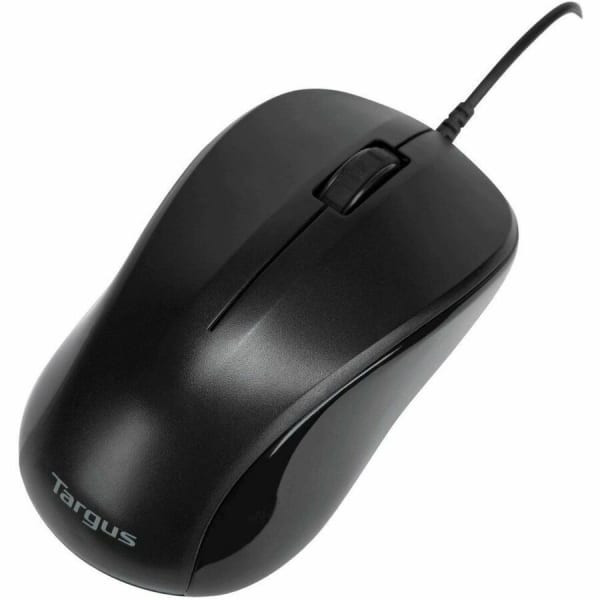 Targus Symmetrical Optical Laptop Mouse, Compact, Matte Black/Gray, AMU80US
