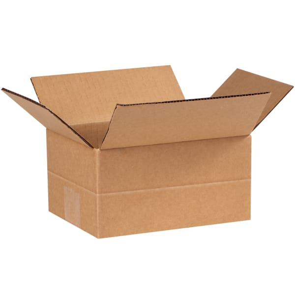 Partners Brand Multi-Depth Corrugated Boxes, 4in x 8in x 6in, Kraft, Pack Of 25