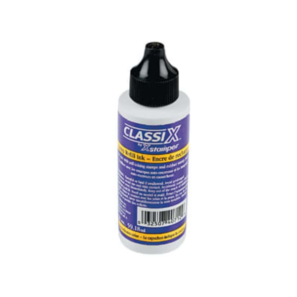 Xstamper Classix Custom Self-Inking Refills - 1 Each - Black Ink - 2 fl oz