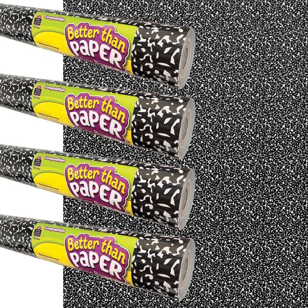 Teacher Created Resources Better Than Paper Bulletin Board Roll, 4ft x 12ft, Composition, 4-Pack