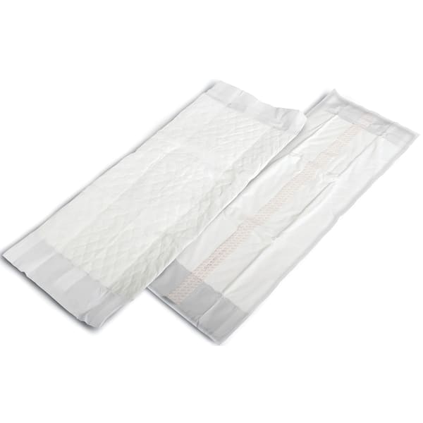 Medline Incontinence Liners, 9in x 24in, White, 20 Liners Per Bag, Case Of 4 Bags
