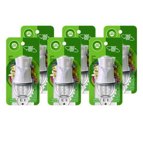 Air Wick Scented Oil Warmers, White, Case Of 6 Warmers