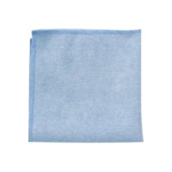 Rubbermaid Microfiber Cleaning Cloths, 16in x 16in, Blue, Pack Of 24