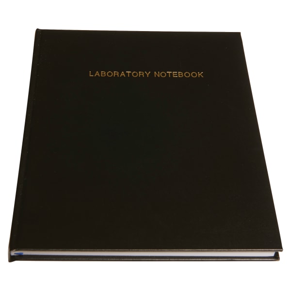 Roaring Spring Lab Research Notebook, 11 1/4in x 9 1/8in, 4 x 4 Graph Print, 144 Pages, Black
