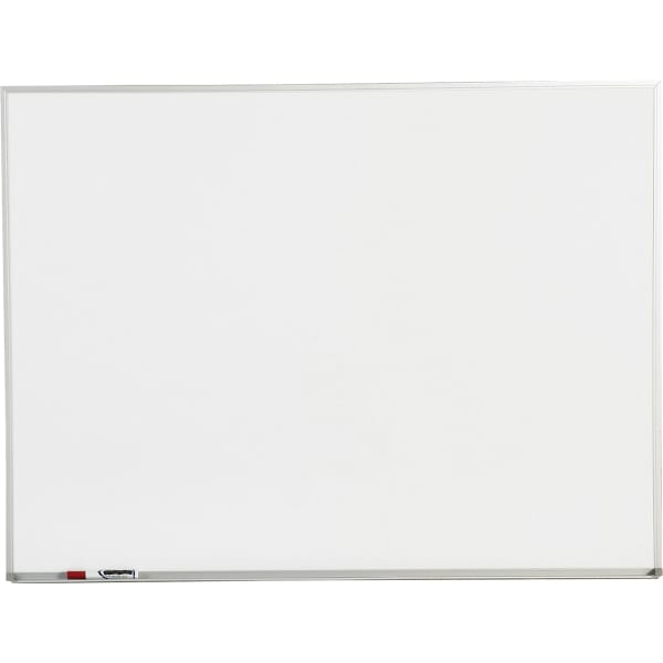 Sparco Melamine Dry-Erase Whiteboard, 48in x 36in, Aluminum Frame With Silver Finish