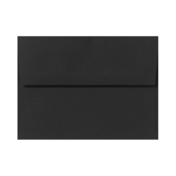 LUX Invitation Envelopes, A2, Peel & Press Closure, Midnight Black, Pack Of 50