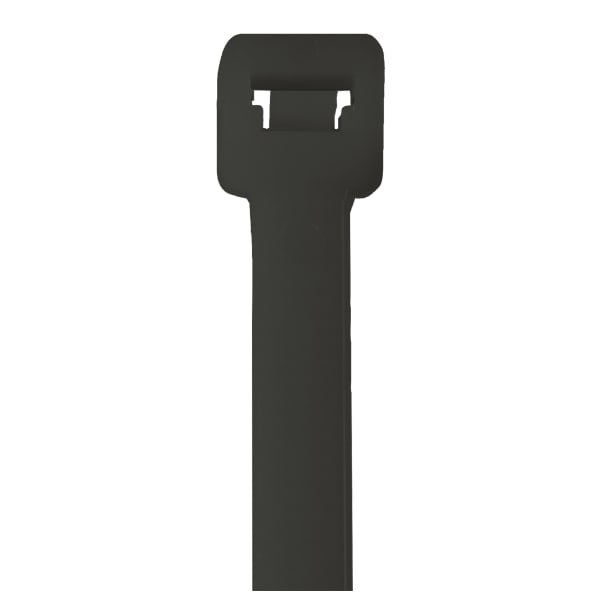 Partners Brand UV Cable Ties, 175 Lb, 40in, Black, Case Of 100