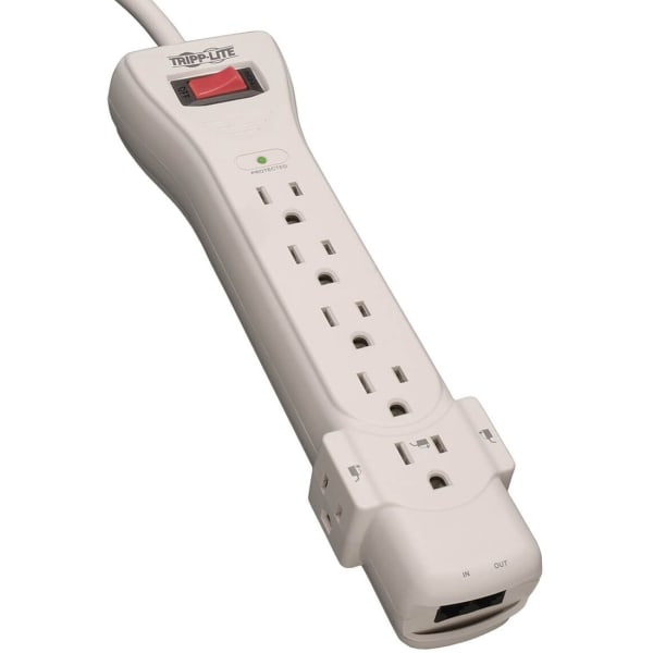 Eaton Tripp Lite Series Surge Protector Power Strip 120V 7 Outlet RJ11 6ft Cord 1080 Joules - Surge protector - SUPER6TEL