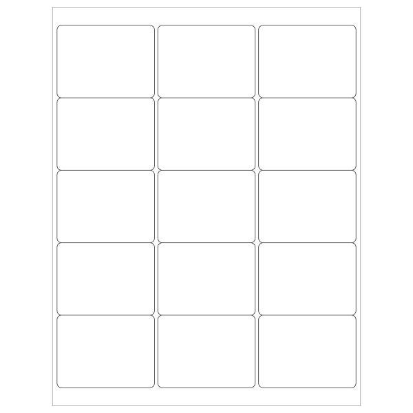 Tape Logic Inkjet/Laser Labels, LL114, Rectangle, 2 11/16in x 2in, White, Case Of 1,500