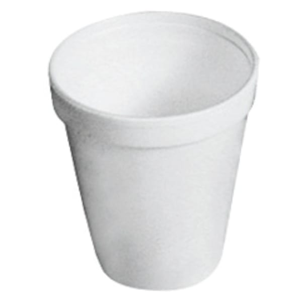 Dart Insulated Foam Drinking Cups, White, 8 Oz, Bag Of 25