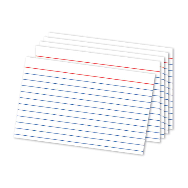 Office Depot Brand Ruled Index Cards, 4in x 6in, White, Pack Of 300