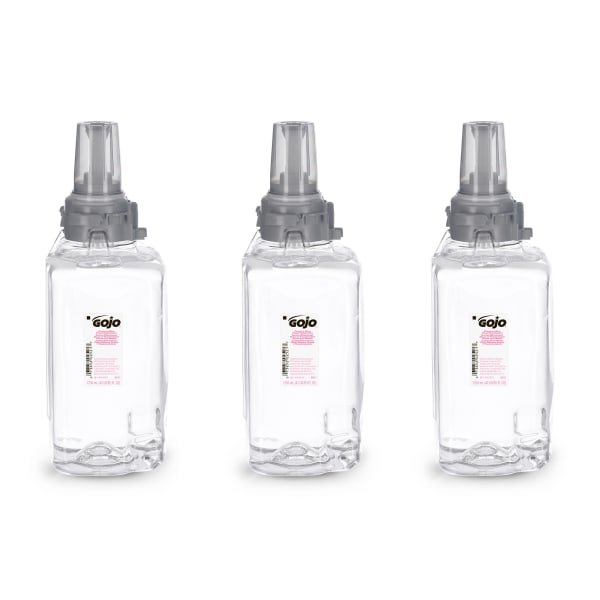 GOJO ADX-12 Clear & Mild Foam Hand Wash Soap, Unscented, 42 Oz, Case Of 3 Refills