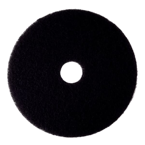 3M 7300 High-Productivity Floor Stripping Pads, 20in, Black, Case Of 5