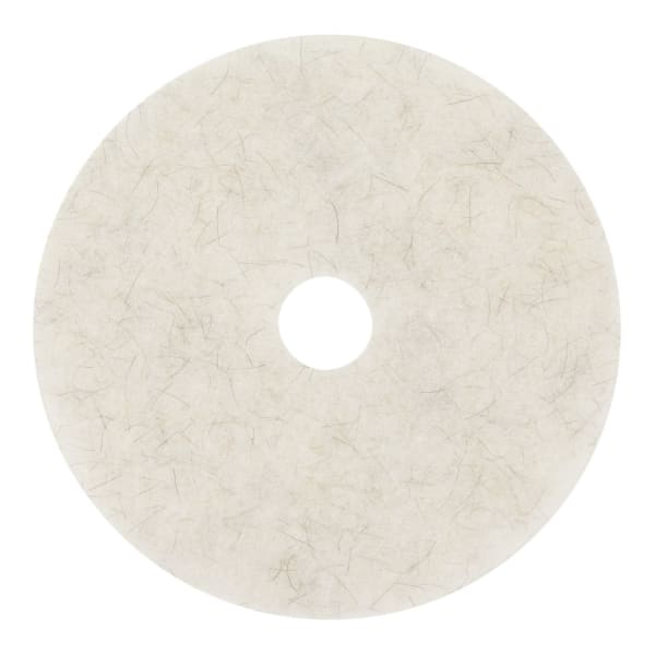 Niagara 3300N Natural Burnishing Pads, 24in, White, Pack Of 5 Pads