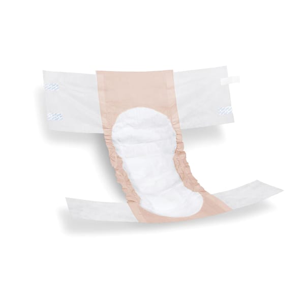 FitRight Extra Disposable Briefs, Small, Peach/White, Bag Of 20 Briefs