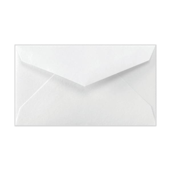 LUX Mini Envelopes, 2 1/8in x 3 5/8in, Gummed Seal, Bright White, Pack Of 50
