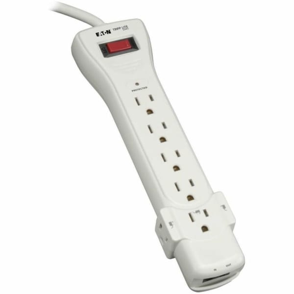 Eaton Tripp Lite Series Surge Protector Power Strip 120V 7 Outlet RJ11 12ft Cord 1080 Joules - Surge protector - SUPER6TEL12