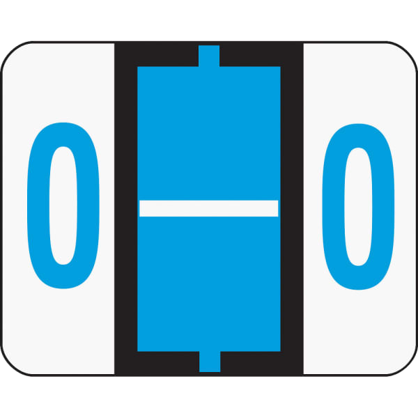 Smead BCCR Bar-Style Permanent Alphabetical Labels, O, Blue, Roll Of 500