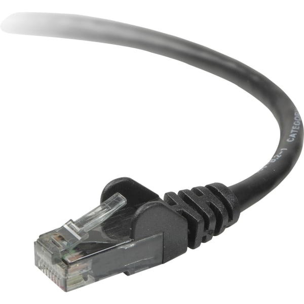 Belkin High Performance - Patch cable - RJ-45 (M) to RJ-45 (M) - 5 ft - UTP - CAT 6 - molded - black