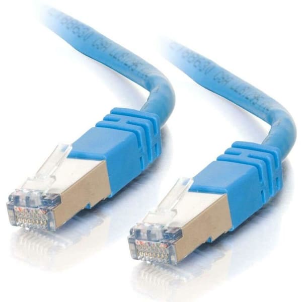 C2G 75ft Cat5e Snagless Shielded (STP) Ethernet Network Patch Cable - Blue - Patch cable - RJ-45 (M) to RJ-45 (M) - 75 ft - STP - CAT 5e - molded