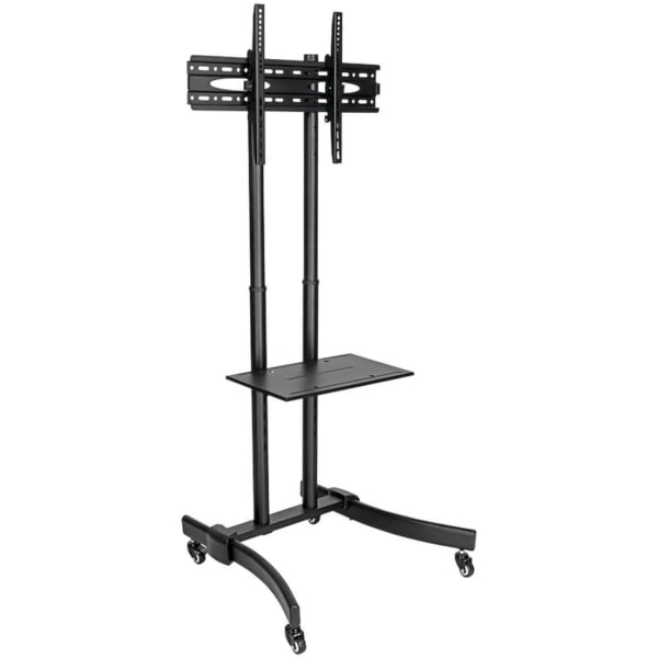 Tripp Lite TV Mobile Flat-Panel Floor Stand Cart Height Adjustable LCD- 37in to 70in TVs and Monitors - Up to 70in Screen Support - 88 lb Load Capacity - 1 x Shelf