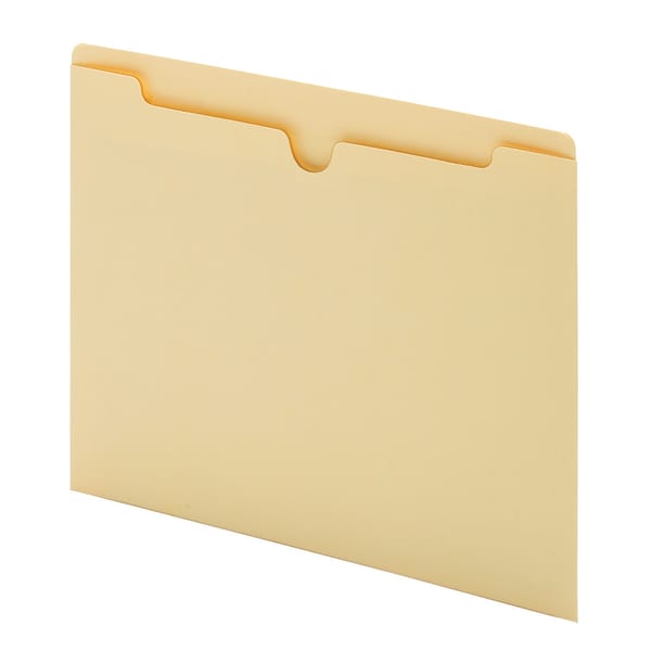 Office Depot Brand Double-Top Flat File Jackets, 8 1/2in x 11in, Letter Size, Manila, Pack Of 25